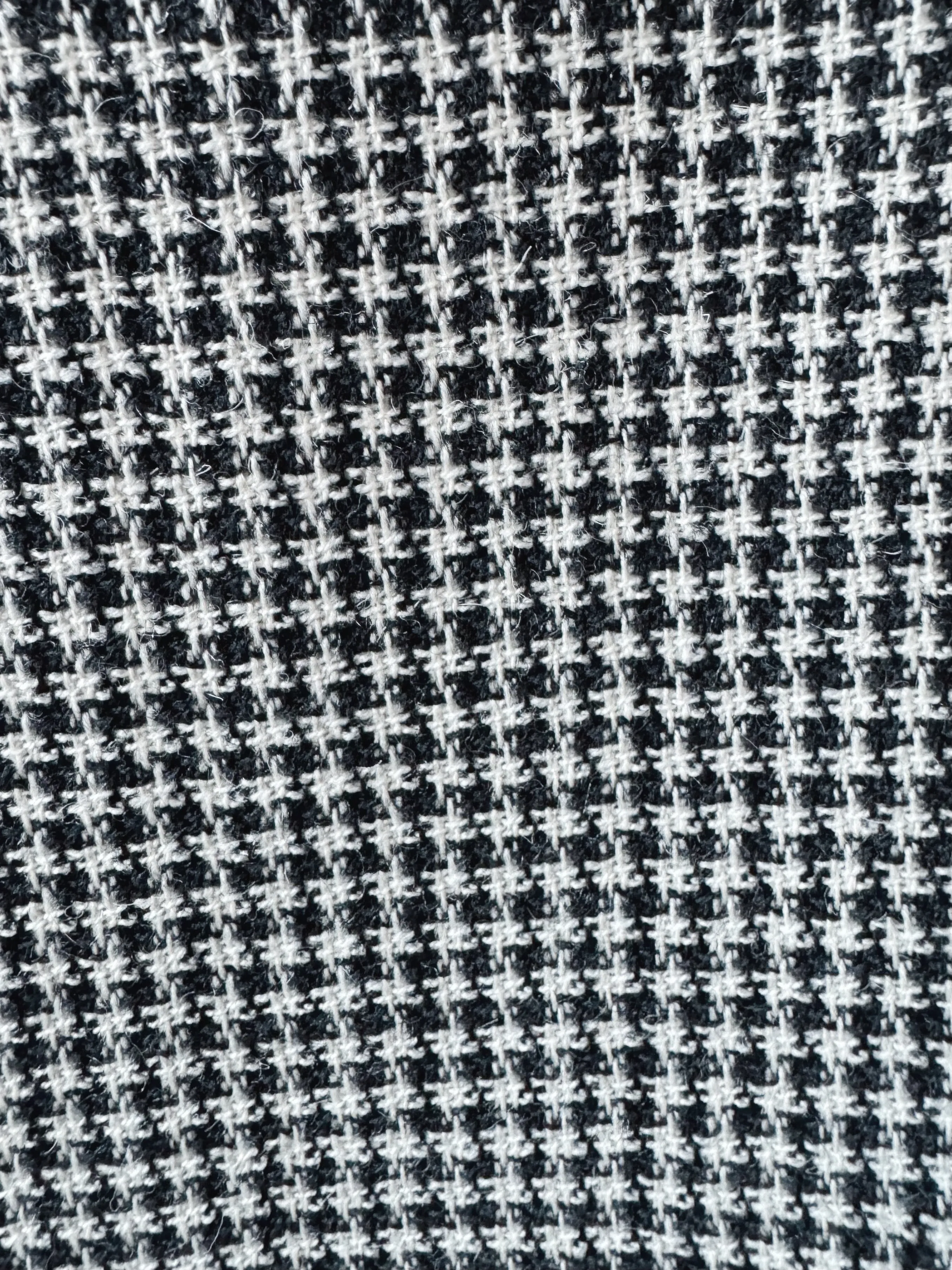 90s Vintage Houndstooth Tweed Wool Fringe Maxi Skirt (W27")