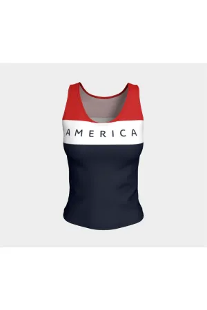 America Fitted Tank Top