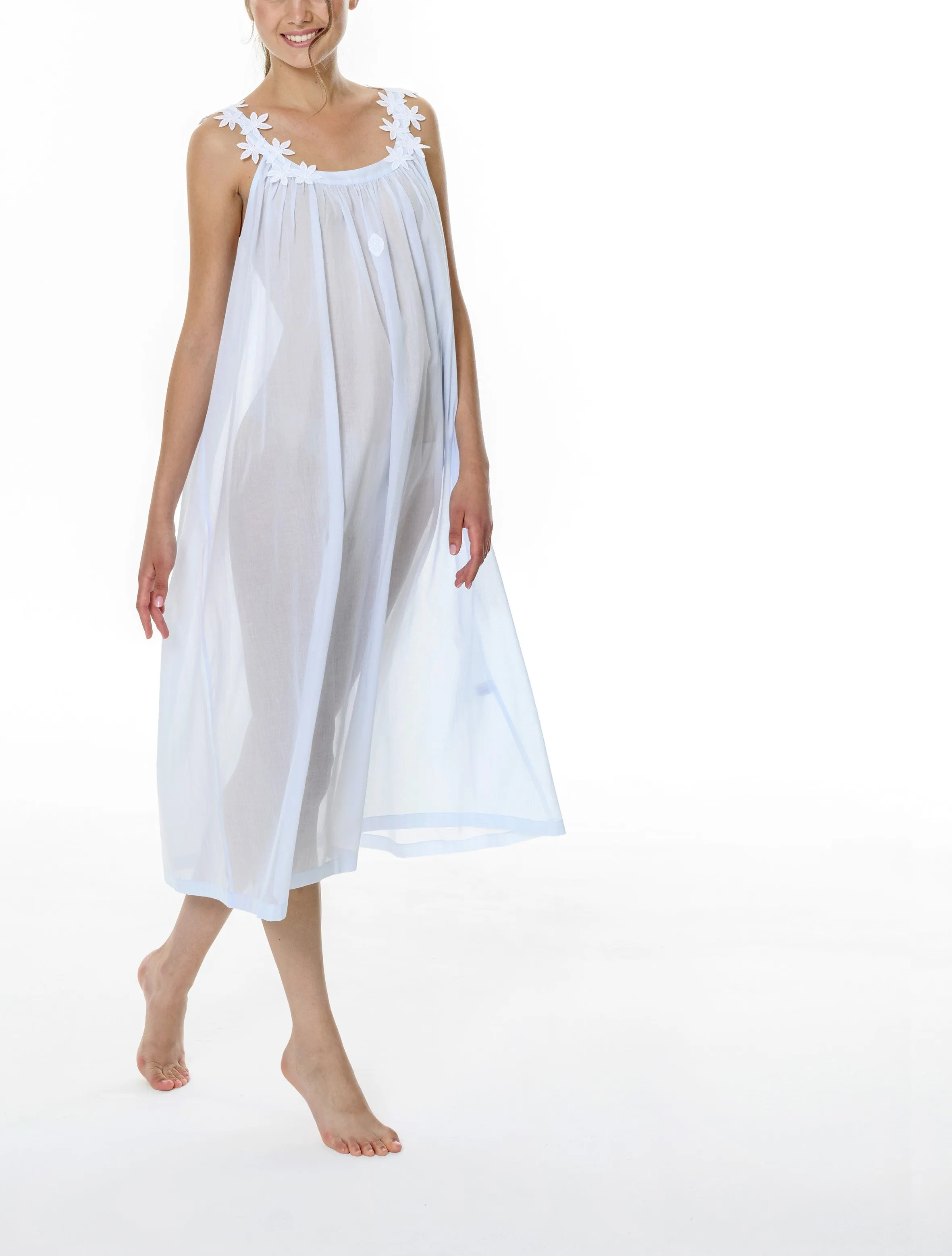 Camille Full Length Sleeveless Nightdress (In stock, 3-day dispatch)