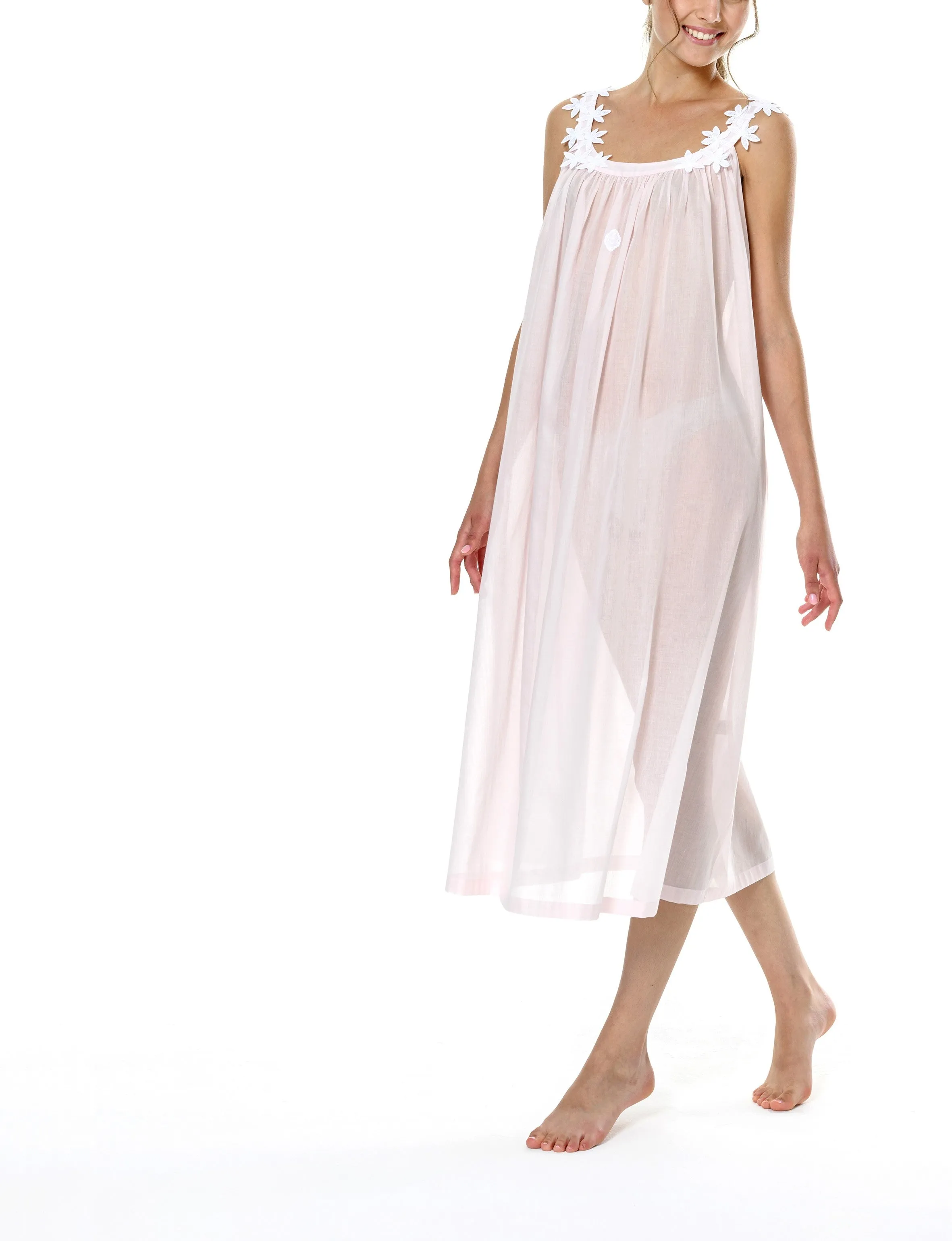 Camille Full Length Sleeveless Nightdress (In stock, 3-day dispatch)