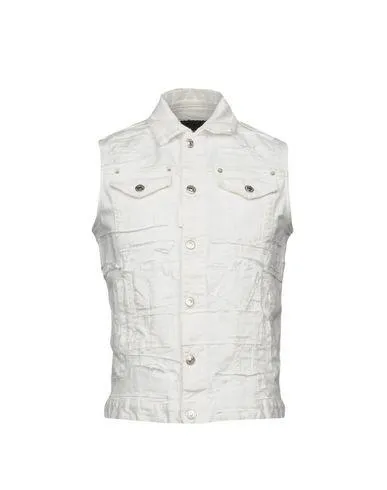 Dsquared2 Man Denim outerwear White 44 suit