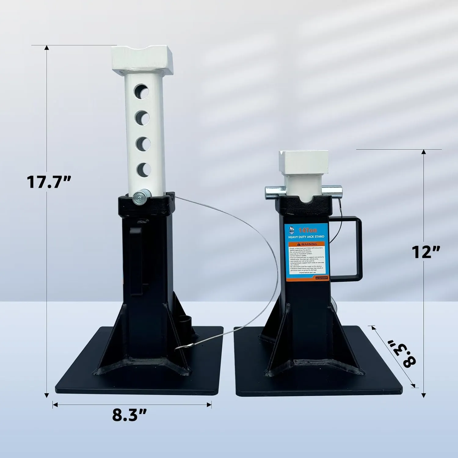 Heavy Duty Truck Support Stands, Adjustable Height