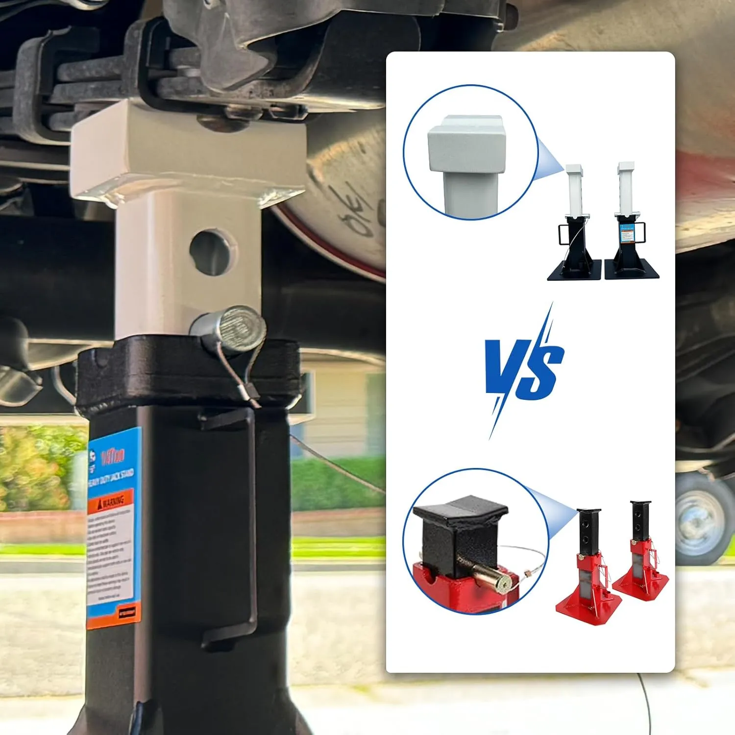 Heavy Duty Truck Support Stands, Adjustable Height