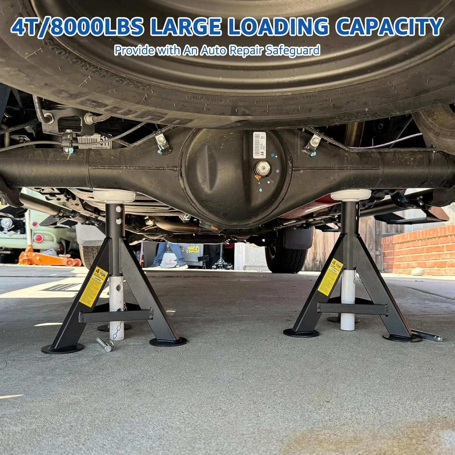Heavy Duty Truck Support Stands, Adjustable Height