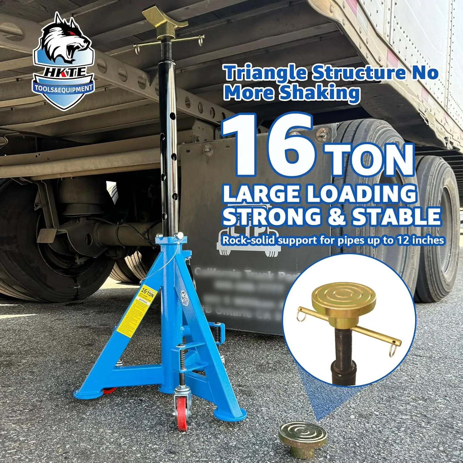 Heavy Duty Truck Support Stands, Adjustable Height