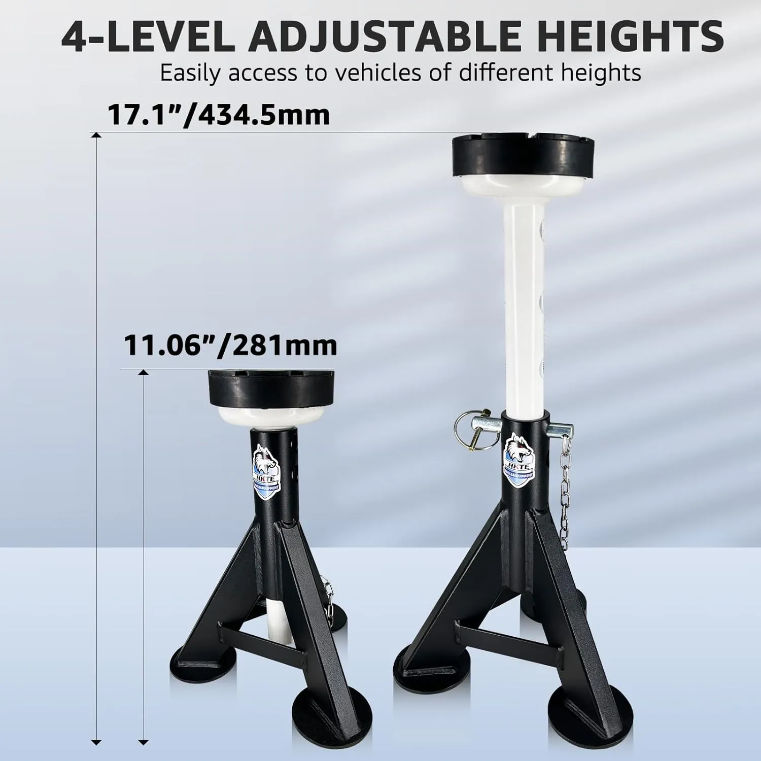 Heavy Duty Truck Support Stands, Adjustable Height