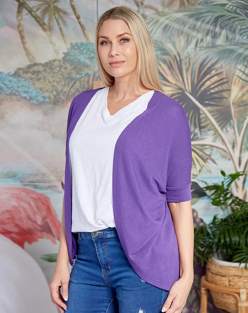Mini Shrug in Purple or Emerald