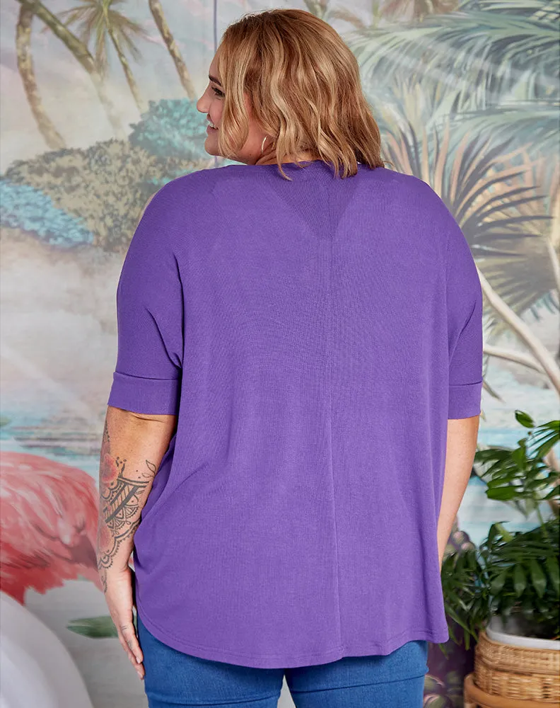 Mini Shrug in Purple or Emerald