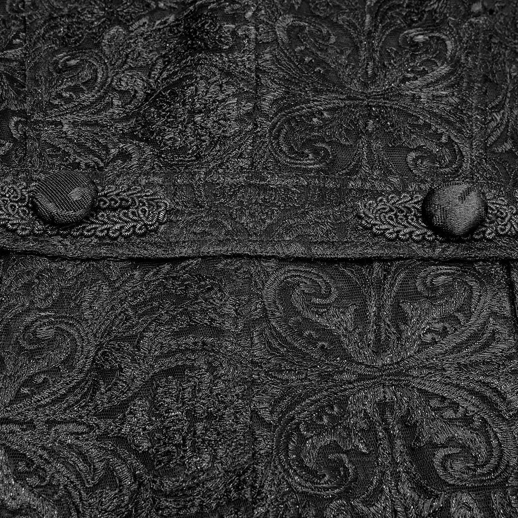 Palace see-through jacquard long coat WY-1165XCM
