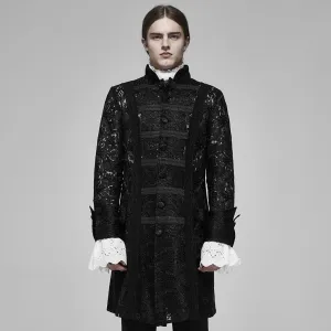 Palace see-through jacquard long coat WY-1165XCM