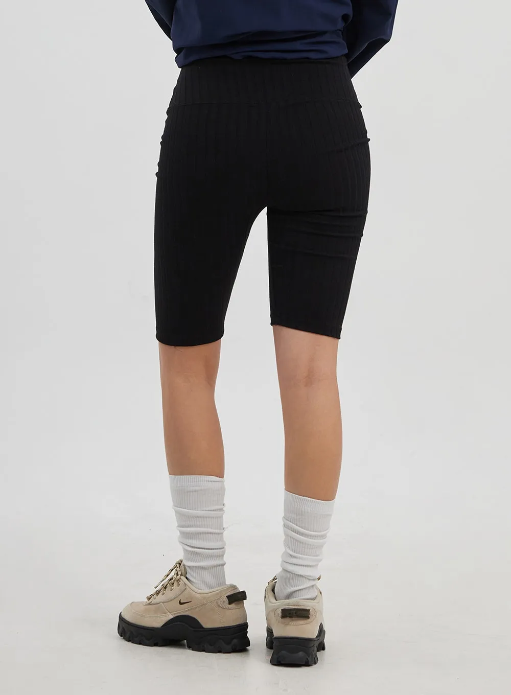 Ribbed Biker Pants CJ326