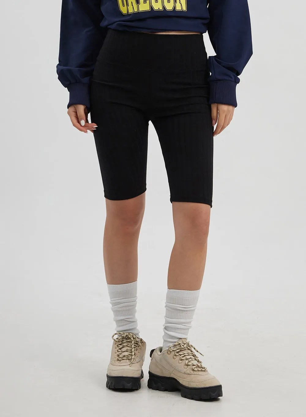 Ribbed Biker Pants CJ326