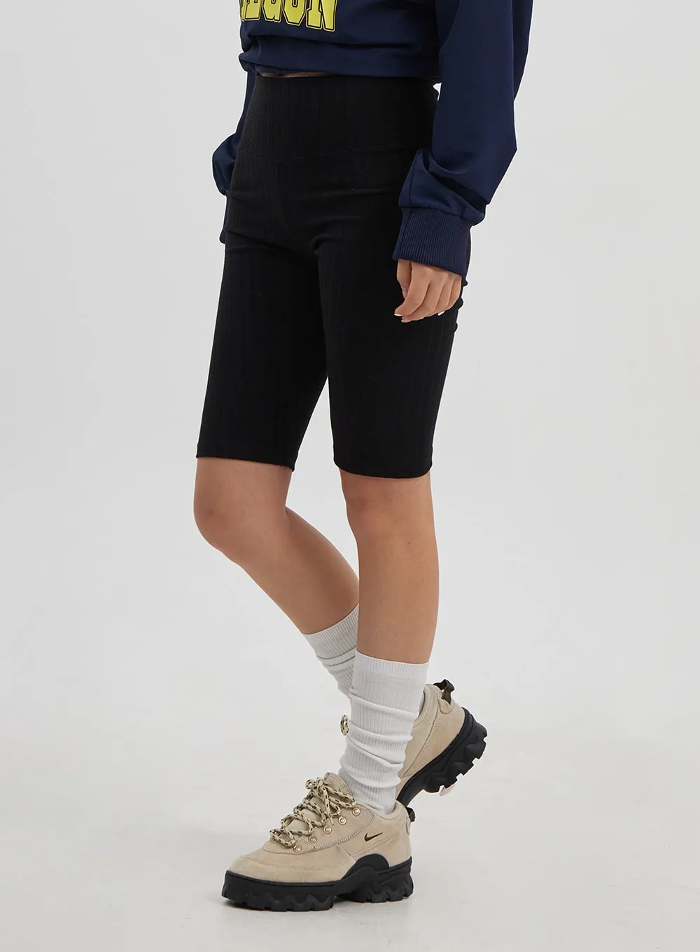 Ribbed Biker Pants CJ326