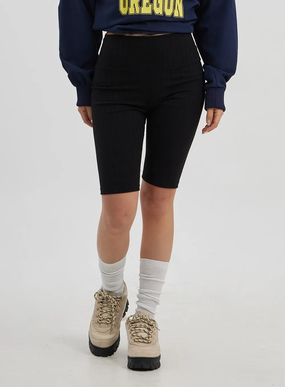 Ribbed Biker Pants CJ326