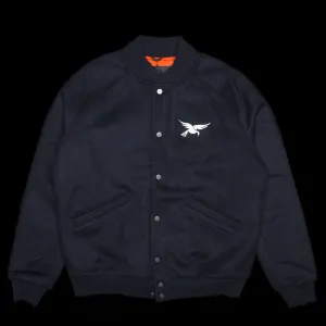 Sad Pencil Wool Varsity Jacket