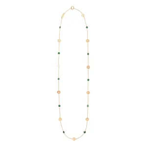 Signature Classic Necklace, Emerald, Mid-Length