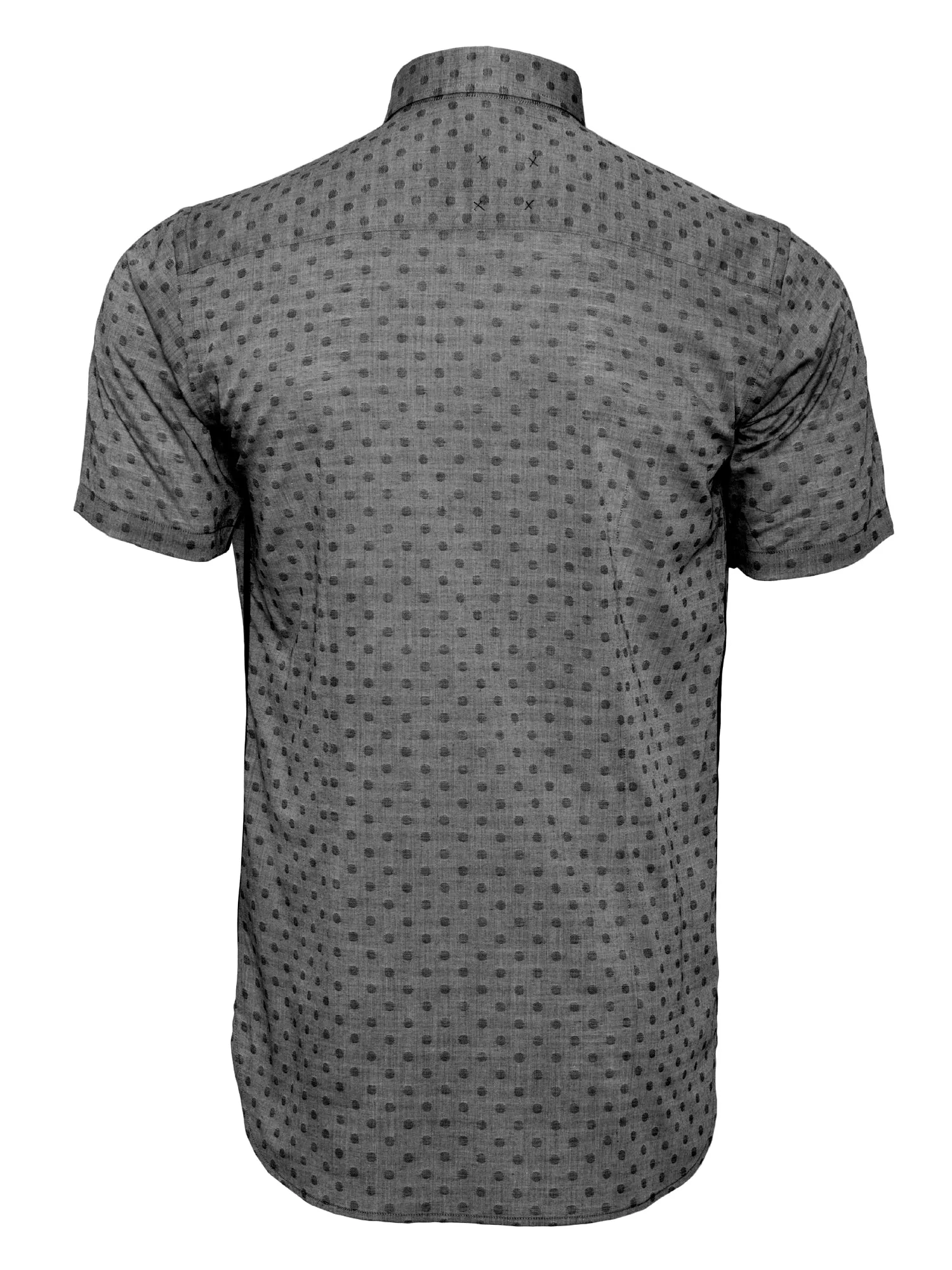 Slim Fit Dot Shirt - Black