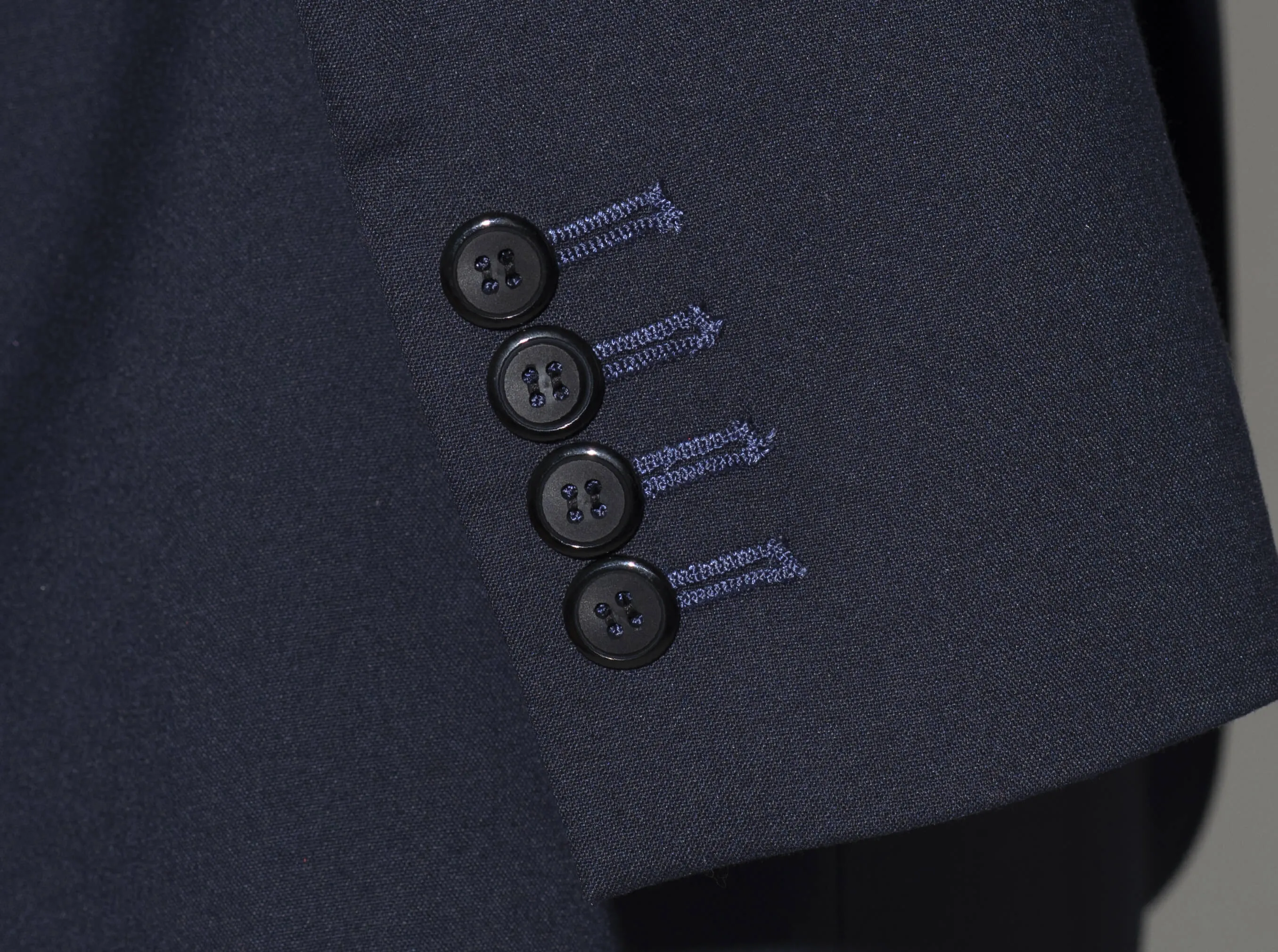 SUPER 130's WOOL SLIM-FIT NAVY BLUE SUIT FOR MEN