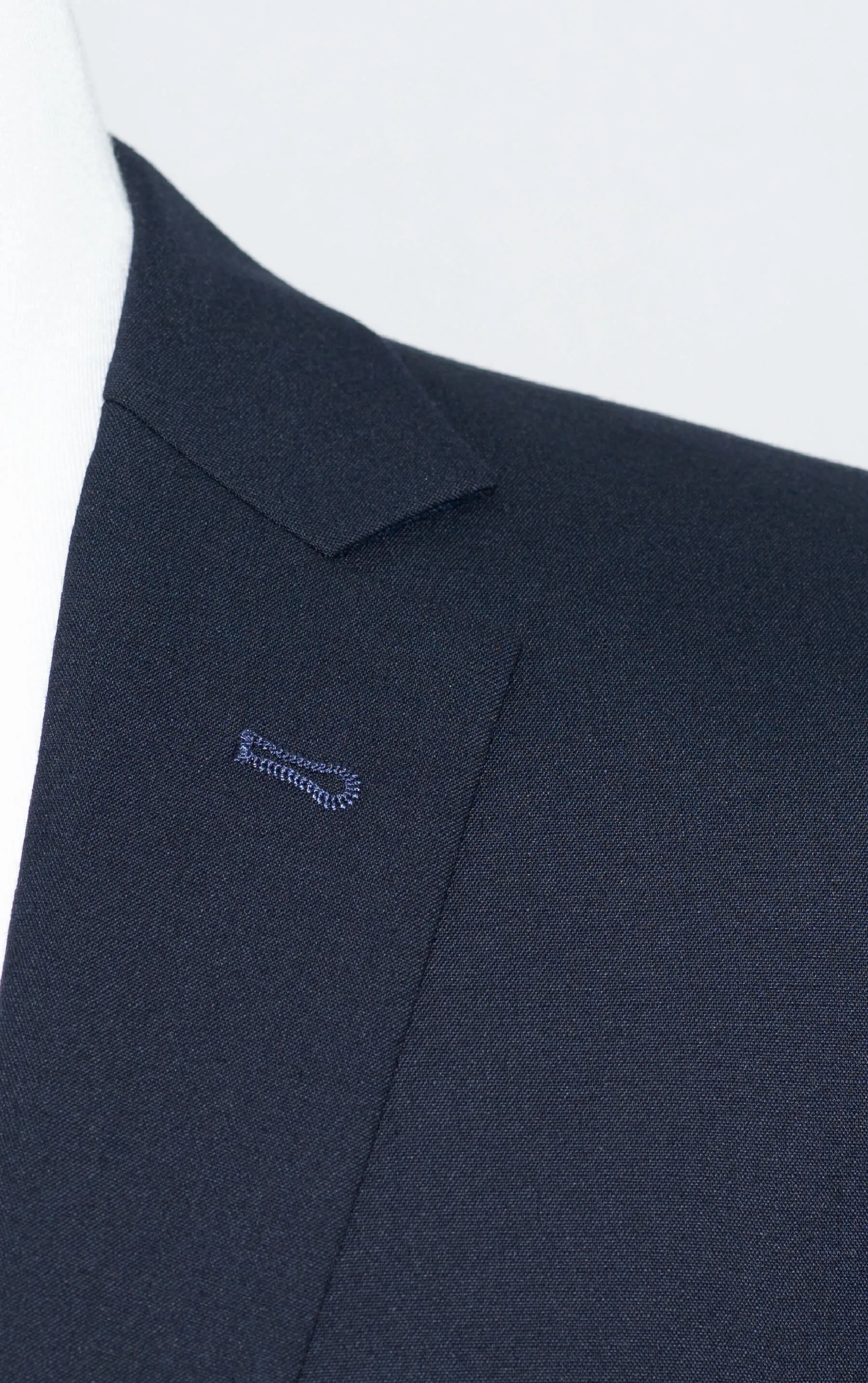 SUPER 130's WOOL SLIM-FIT NAVY BLUE SUIT FOR MEN