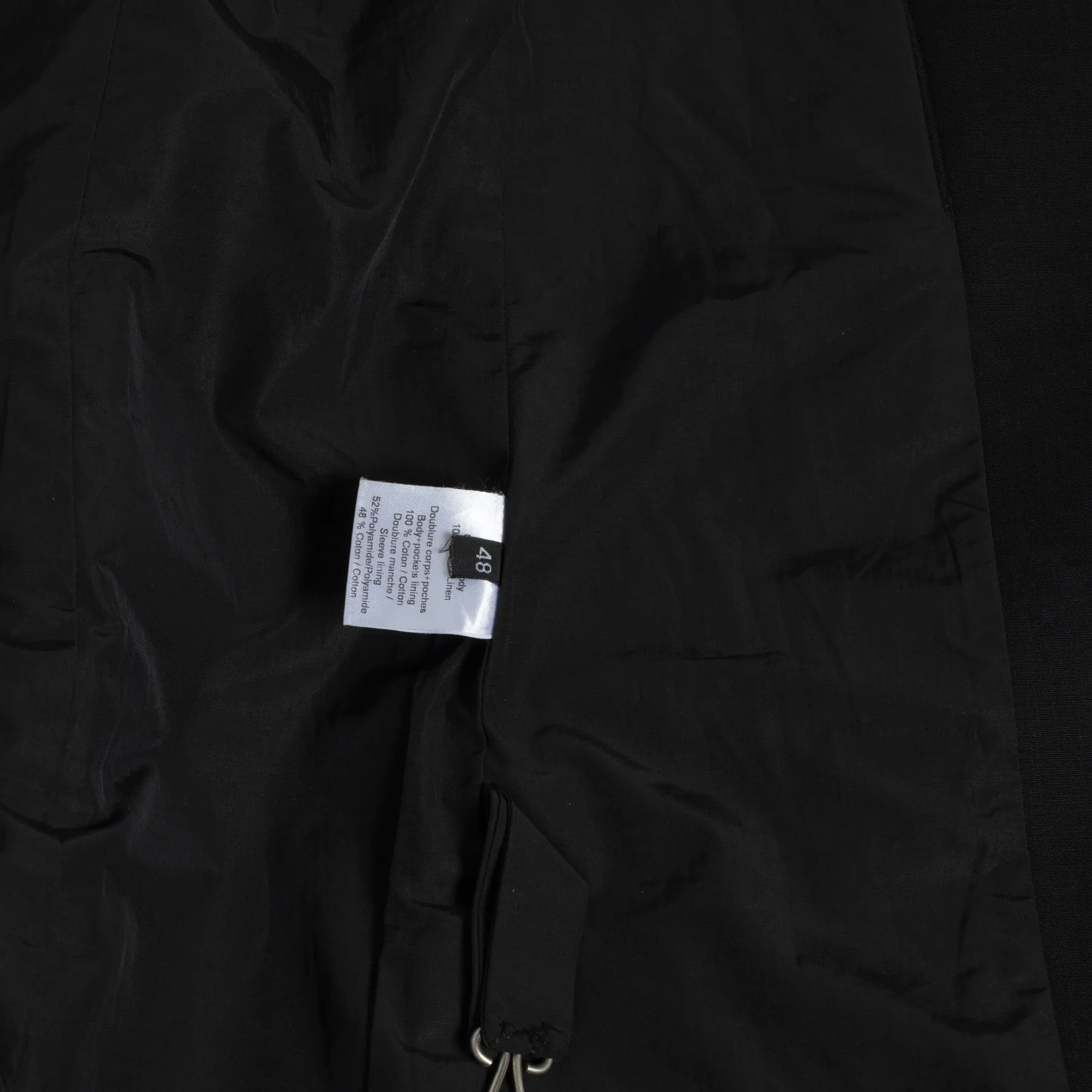 Waxed Canvas Weave Linen Coat