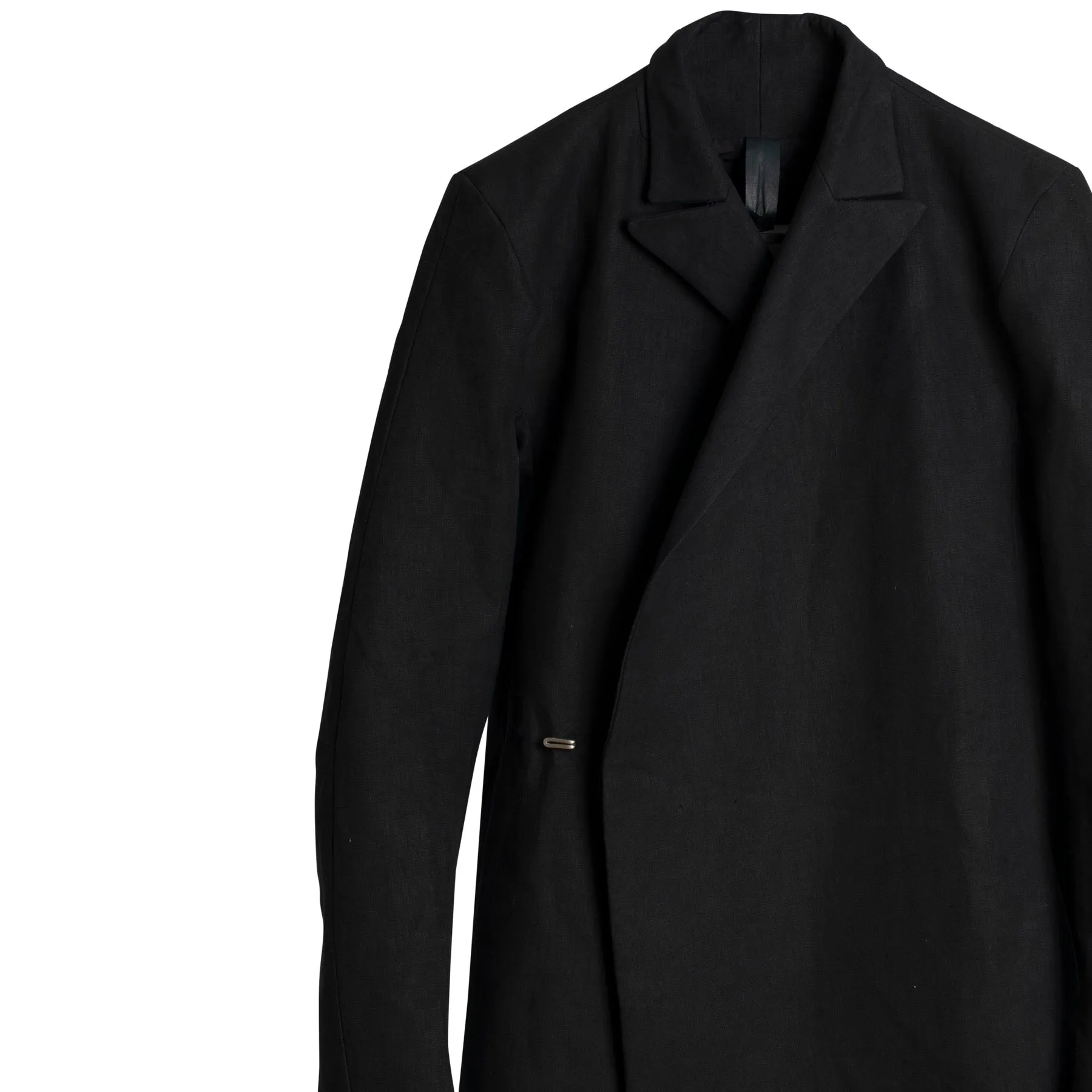 Waxed Canvas Weave Linen Coat