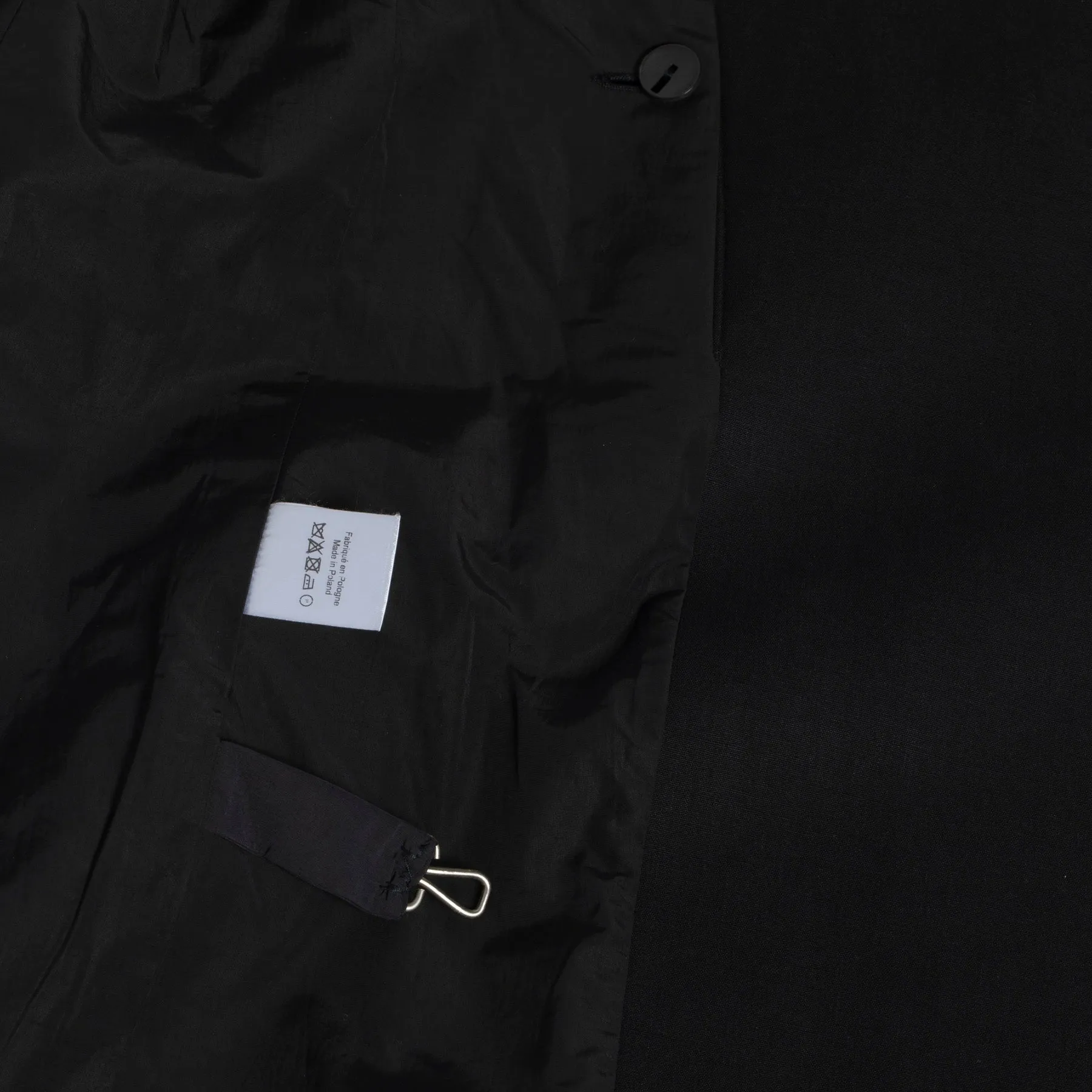 Waxed Canvas Weave Linen Coat