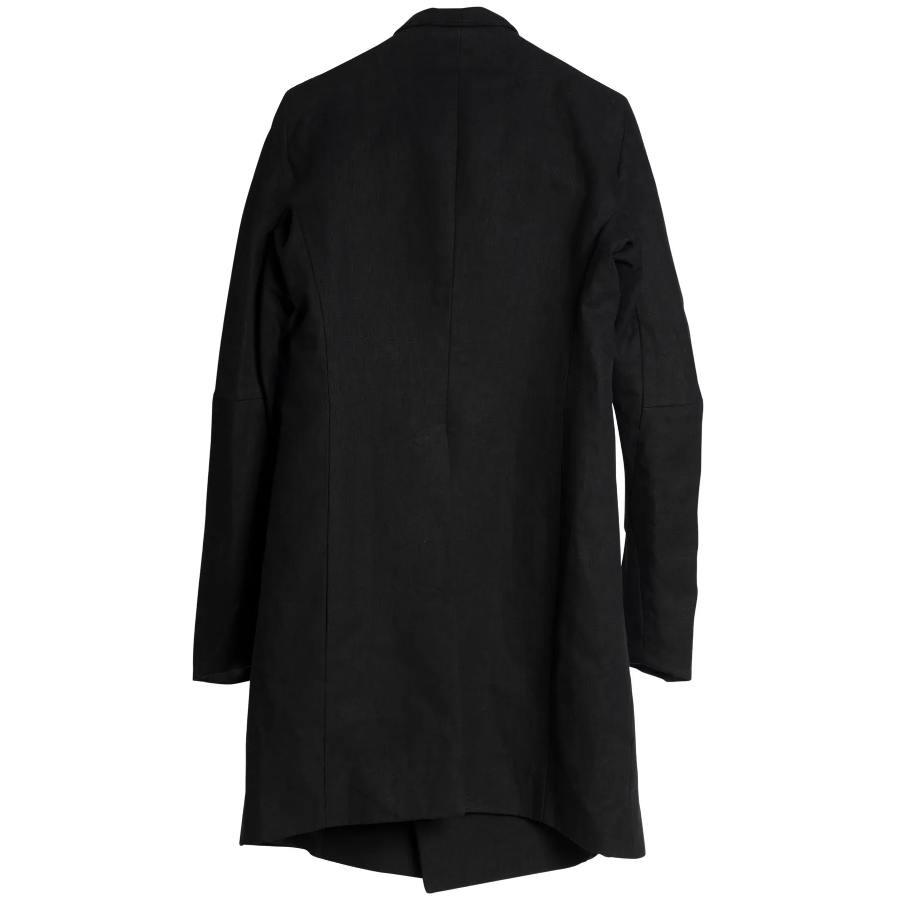 Waxed Canvas Weave Linen Coat