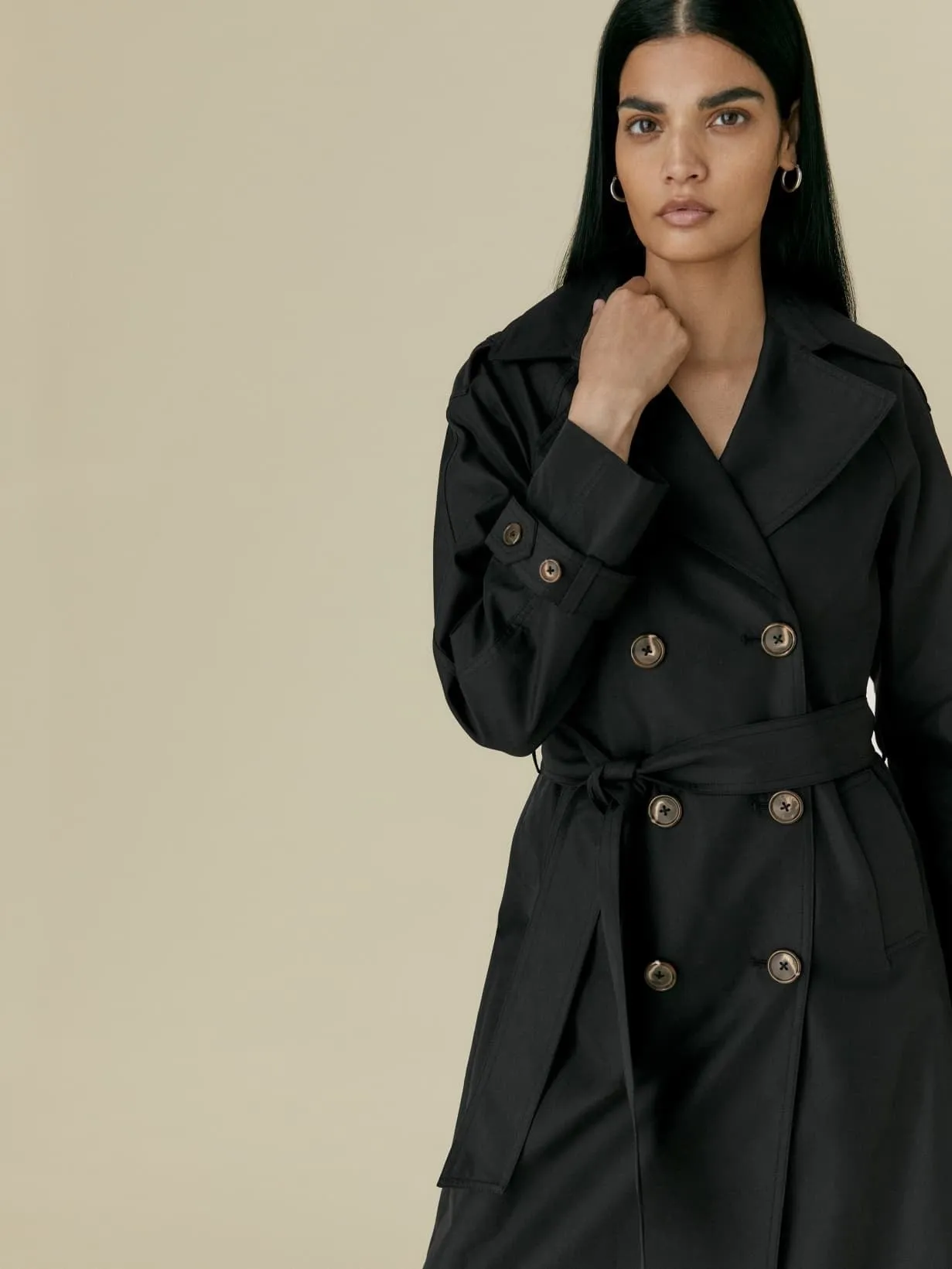 xakxx Elegant Lapel Double Breasted Long Women Trench Coats  Autumn Winter Overcoat Full Sleeve Belted Ladies Windbreaker